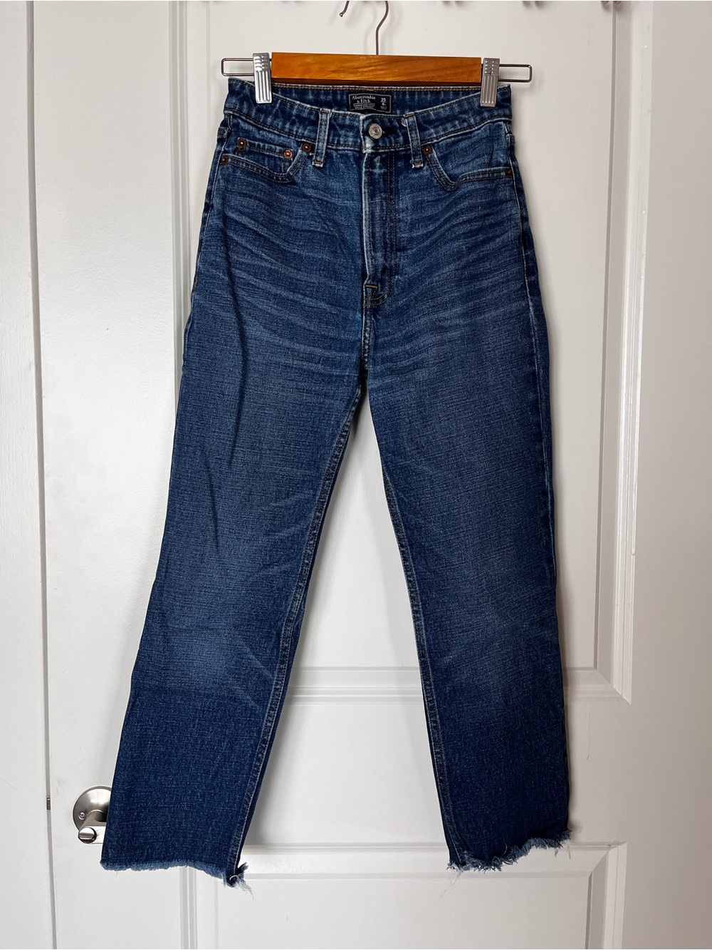 Abercrombie & Fitch Simone High Rise Ankle Straight Jean